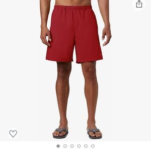 NWT Columbia red swim trunks
